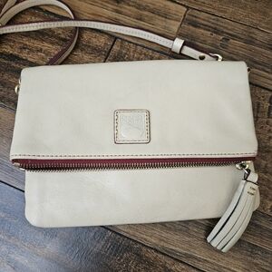 Dooney & Bourke Bone Foldover Crossbody Bag